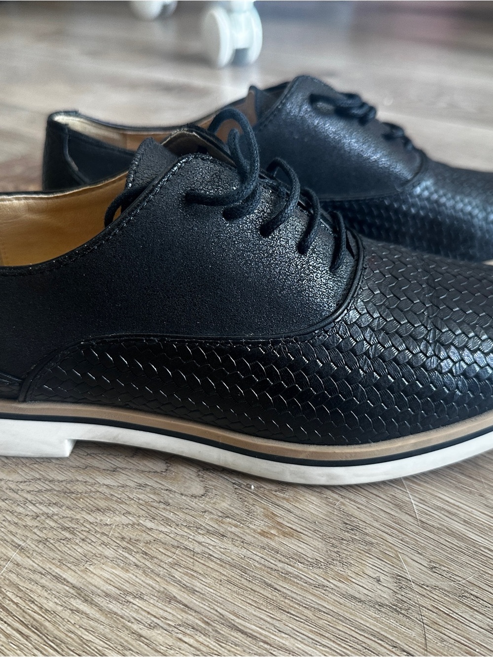 GEOX RESPIRA Black Oxford Shoes EU36